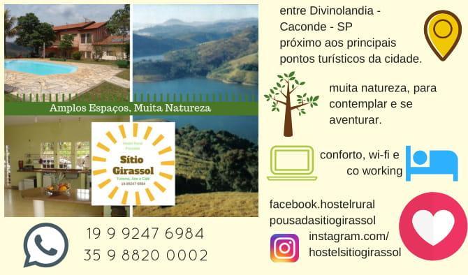 Sitio Girassol Hostel Caconde Luaran gambar